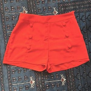 Red shorts